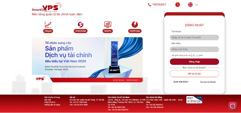 Đăng nhập vào SmartOne Web